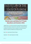 Florida Laws & Rules Chiropractic Actual Exam Quizzes & Ans Bundle. 