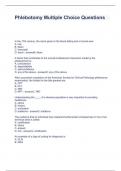 Phlebotomy Multiple Choice Questions With answers