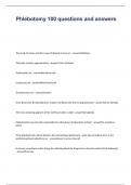 Phlebotomy 100 questions and answers Graded A+