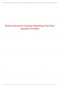 Solutions Manual for Computer Networking A Top Down Approach 7th Edition