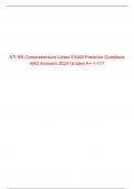 ATI RN Comprehensive Latest EXAM Predictor Questions AND Answers 2024 Graded A+-1-177