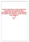 PLS1501 EXAM PACK LATEST EXAM PACK QUESTIONS AND ANSWERS WELL EXPLAINED AND TRUSTED  100&percnt;VERIFIED AS CORRECT BY EXPERTS LATEST UPDATE 2024 GRADE A&plus;