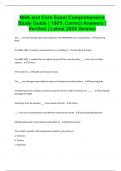 NHA and Core Exam Comprehensive Study Guide &vert; 100&percnt; Correct Answers &vert; Verified &vert; Latest 2024 Version