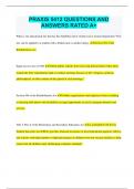 PRAXIS 5412 QUESTIONS AND  ANSWERS RATED A&plus;