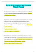 Praxis 5412 Questions and Answers  Already Passed