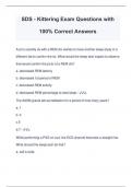 SDS Exam Bundle Questions and Answers 100&percnt; Pass