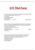 ATI Med Surg