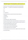 NR 508 Chapter 10 Test Questions with Answers | A+