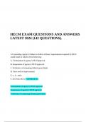 HECM EXAM QUESTIONS AND ANSWERS LATEST 2024 (142 QUESTIONS).