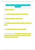 Alaska Airlines Training Study Guide  Rated A&plus;