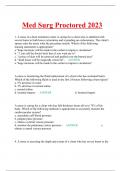 ATI Med Surg Proctored Exam 2024