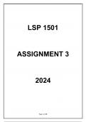 LSP1501 Assignment 3 2024