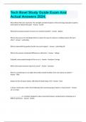 Tech Bowl Study Guide Exam And Actual Answers 2024&period;
