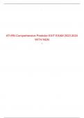 ATI-RN Comprehensive Predictor EXIT EXAM 2023 2024 WITH NGN