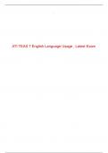 ATI TEAS 7 English Language Usage , Latest Exam