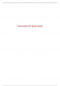 Community ATI Study Guide