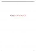 ATI Community Health Focus
