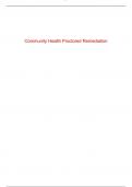 Community Health Proctored Remediation