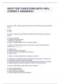 SSCP TEST QUESTIONS WITH 100&percnt; CORRECT ANSWERS&excl;&excl;