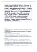 SACP EXAM 3 STUDY GUIDE (Chapter 3: includes PP information, relevant quiz Q and A's, and worksheet Q and A's Chapter 6: includes PP information - skipped some sections, quiz Q + A's Oral Radiography Week 12: includes short PP info, some long PP 