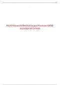 RN ATI Advanced Medical Surgical Proctored EXAM 2023-2024 WITH NGN