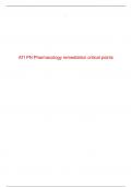 ATI PN Pharmacology remediation critical points
