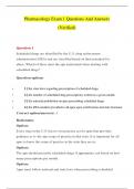 Nurs 615 pharm exam 1 &ndash;  latest  &lpar;100&percnt; correct answers&rpar;