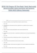 BUSI 530 Chapter 02 Test Bank ­ Static final study ahead possible exam questions and answers 2024-2025 Liberty University