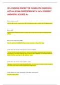 IICL CHASSIS INSPECTOR COMPLETE EXAM 2024&vert; ACTUAL EXAM QUESTIONS WITH 100&percnt; CORRECT ANSWERS&vert; SCORED A&plus;
