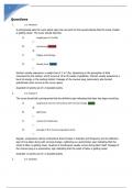 NURS 2420 maternal book nclex questions AND 100&percnt;  correct ANSWERS