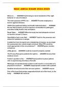 ALL AMCA MAC&sol;MAC AMCA PACKAGED EXAMS 2024&sol;2025