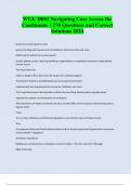 WGU D052 Navigating Care Across the Continuum &vert; 270 Questions and Correct Solutions 2024