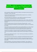 WGU D052 Navigating Care Across the Continuum &vert; 325 Questions and Verified Solutions Latest