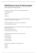 HESI Milestone Exam &num;1 Well Arranged