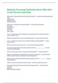 Relativity Processing Certification Exam With 100&percnt;  Correct Answers 2023&sol;2024