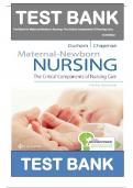 TEST BANK for Maternal-Newborn Nursing: The Critical Components of Nursing Care, 3rd Edition, Roberta Durham, Linda Chapman. ISBN: 9780803666542|| Complete Guide A+