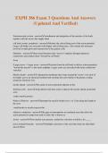 EXPH 386 Exam 3 Questions And Answers &lpar;Updated And Verified&rpar;