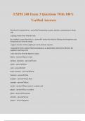 EXPH 240 Exam 3 Questions With 100&percnt; Verified Answers