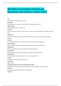 Workforce Essentials Final Exam Questions and Answers 2024&sol;2025