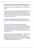 HESI Dosage Calculations Practice Exam With Complete Solutions