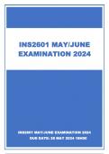 INS2601 MAY/JUNE EXAMINATION ANSWERS 2024