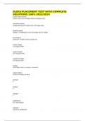 ALEKS PLACEMENT TEST WITH COMPLETE SOLUTIONS 100&percnt; 2023&sol;2024
