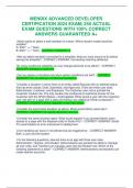 MENDIX ADVANCED DEVELOPER CERTIFICATION 2024 EXAM&vert; 250 ACTUAL EXAM QUESTIONS WITH 100&percnt; CORRECT ANSWERS GUARANTEED A&plus;