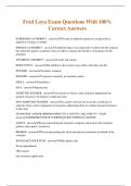 Fred Loya Exam Questions With 100&percnt; Correct Answers