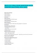 MGCR 352 FINAL EXAM QUESTIONS WITH VERIFIED SOLUTIONS 2024&sol;2025