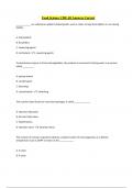 Food Science CDE All Answers Correct 