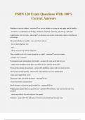 FSHN 120 Exam Questions With 100&percnt; Correct Answers