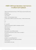 FSHN 120 Exam Questions And Answers &lpar;Verified And Updated&rpar;