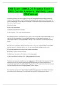 NAB Exam - NHA LOS Practice Exam 1 &vert; 100&percnt; Correct Answers &vert; Verified &vert; Latest 2024 Version