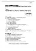 Solution Manual for Financial Markets And Institutions 8th Edition Anthony Saunders